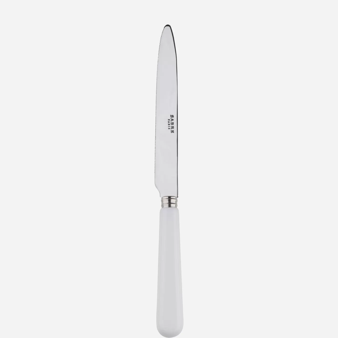 Sabre Paris Serrated Dinner Knife Blade>Pop Unis, White