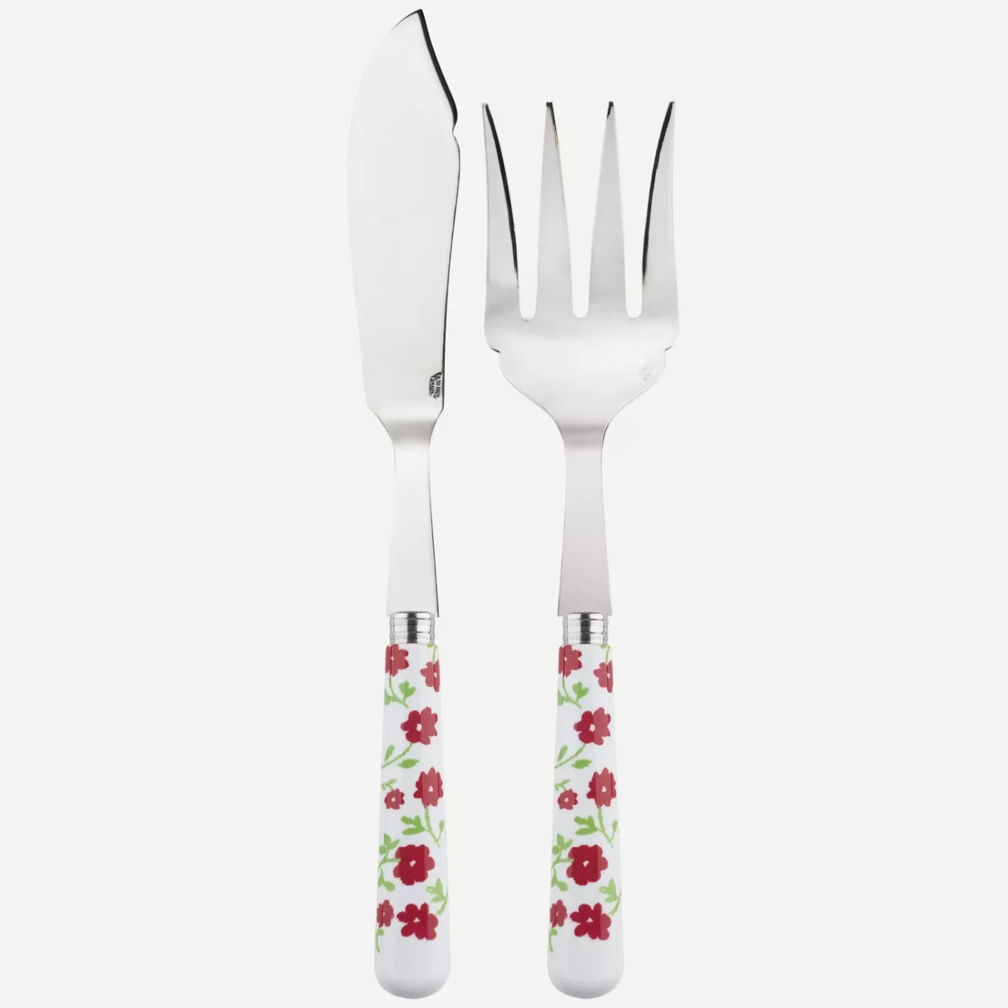 Sabre Paris Fish Serving Set>Pâquerette, Red