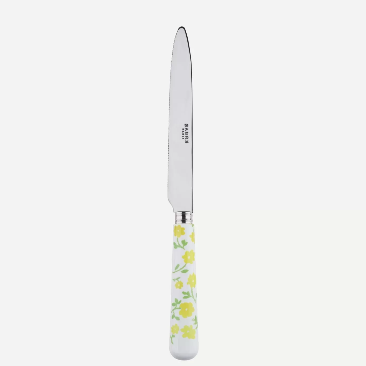 Sabre Paris Serrated Dinner Knife Blade>Pâquerette, Yellow