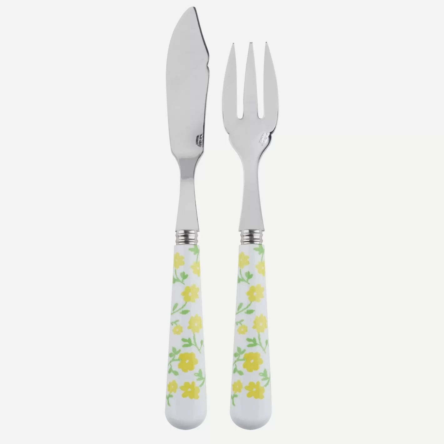 Sabre Paris Fish Knife | Fish Fork>Pâquerette, Yellow