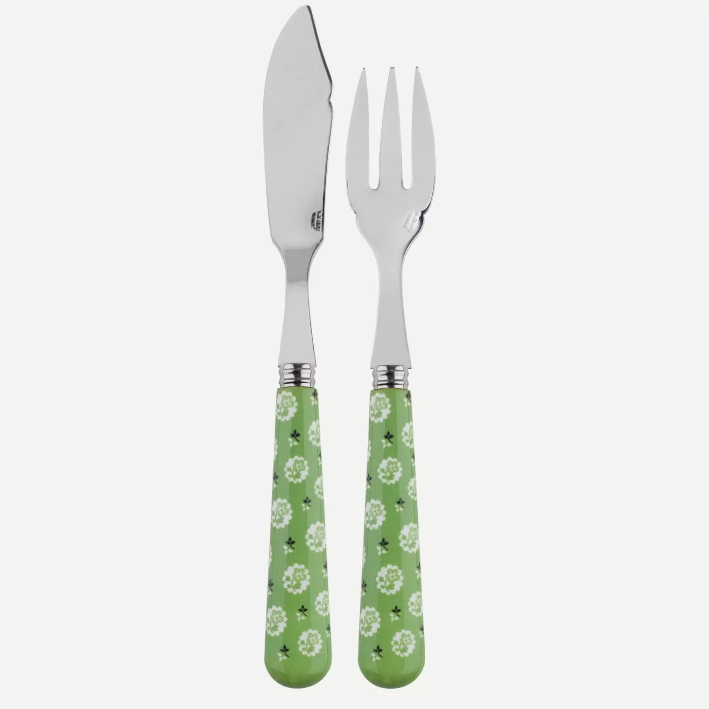 Sabre Paris Fish Knife | Fish Fork>Provencal, Garden green