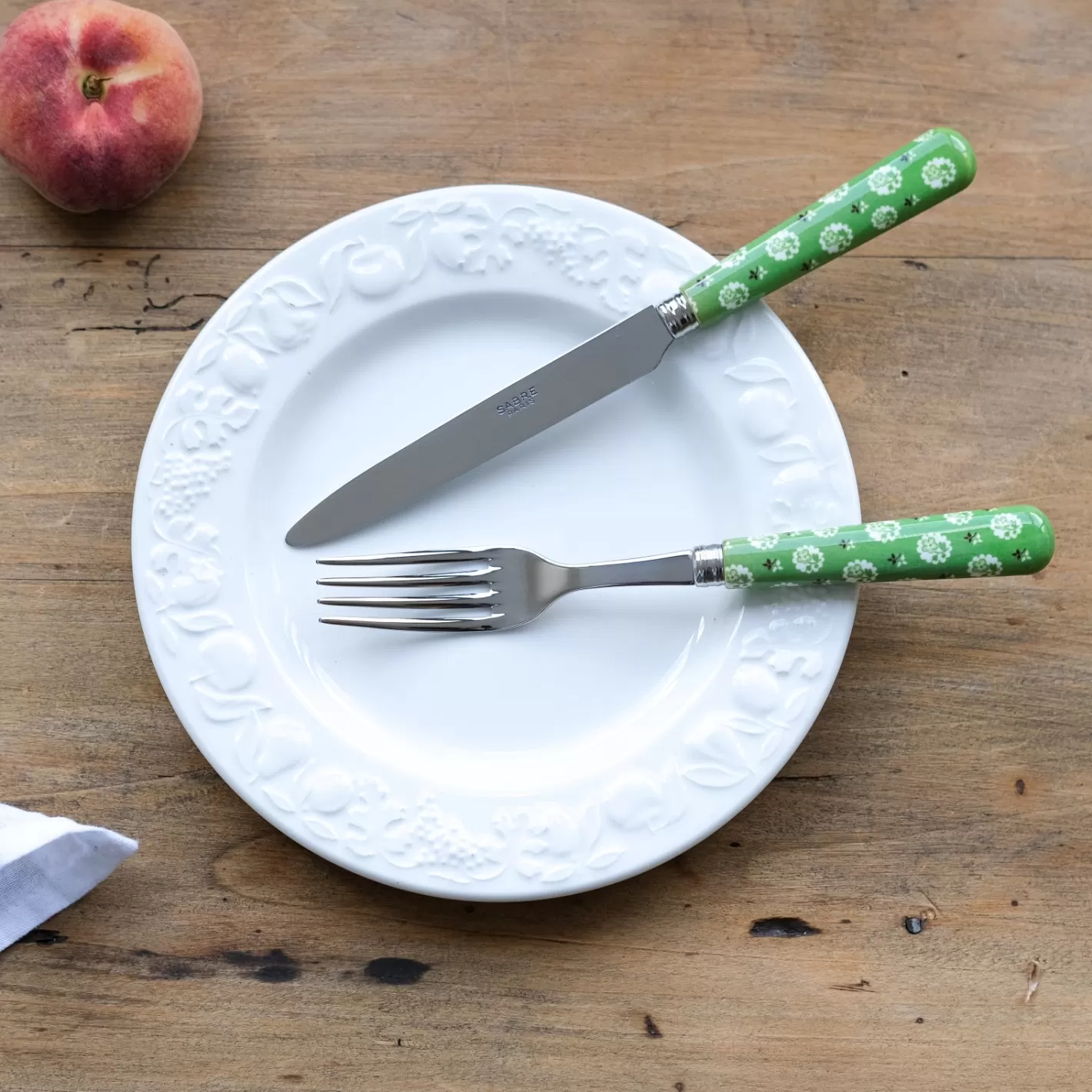 Sabre Paris Dinner Fork>Provencal, Garden green