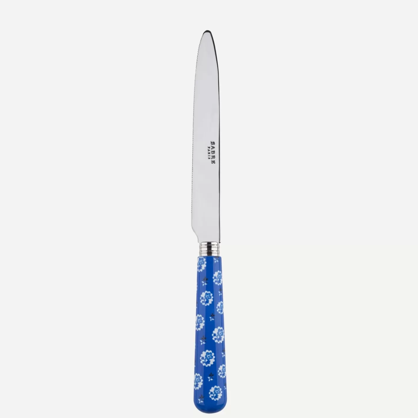 Sabre Paris Serrated Dinner Knife Blade>Provencal, Lapis blue