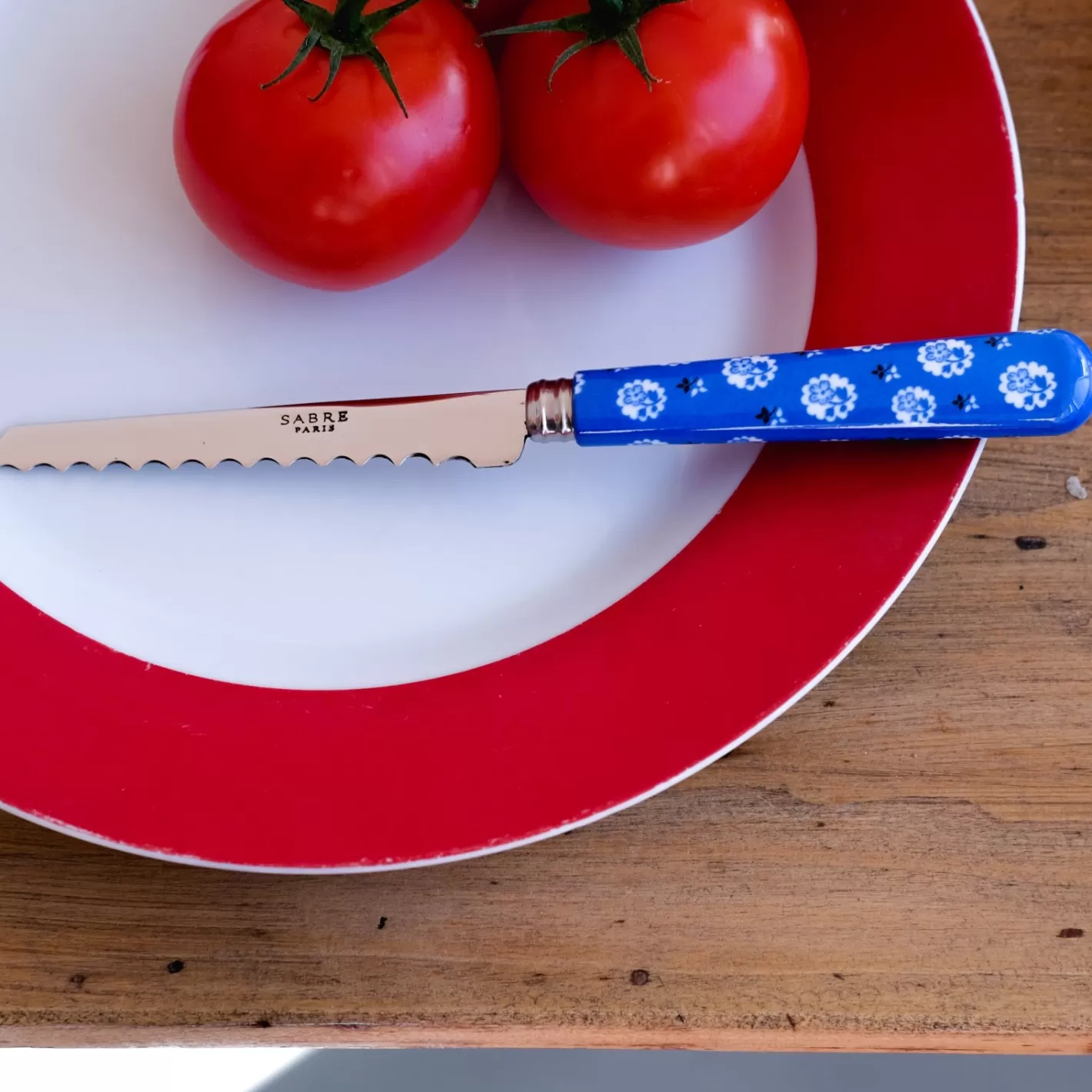 Sabre Paris Tomato Knife>Provencal, Lapis blue