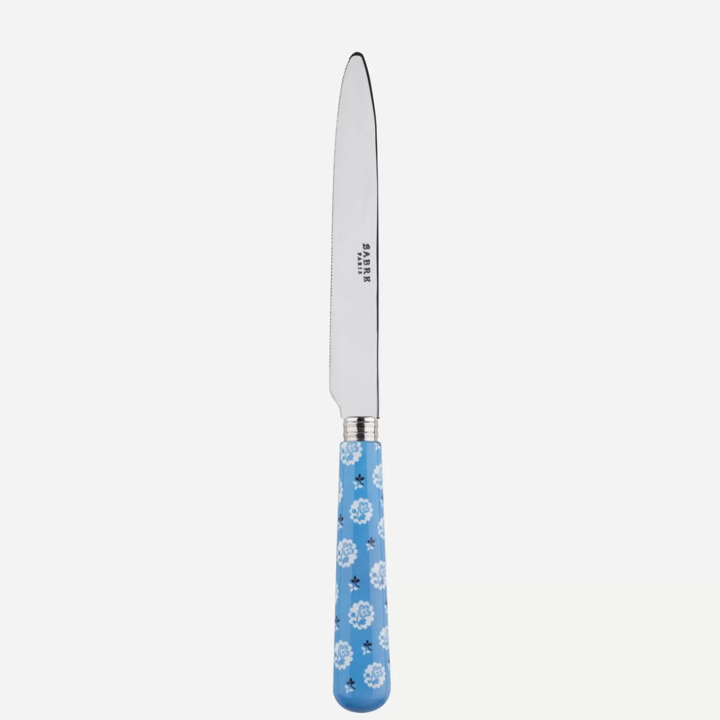 Sabre Paris Serrated Dinner Knife Blade>Provencal, Light blue