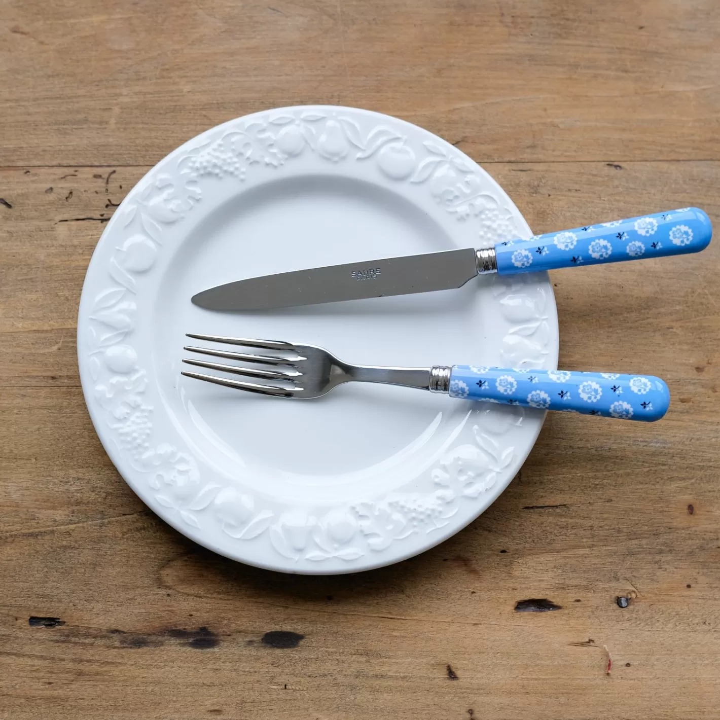 Sabre Paris Dinner Fork>Provencal, Light blue