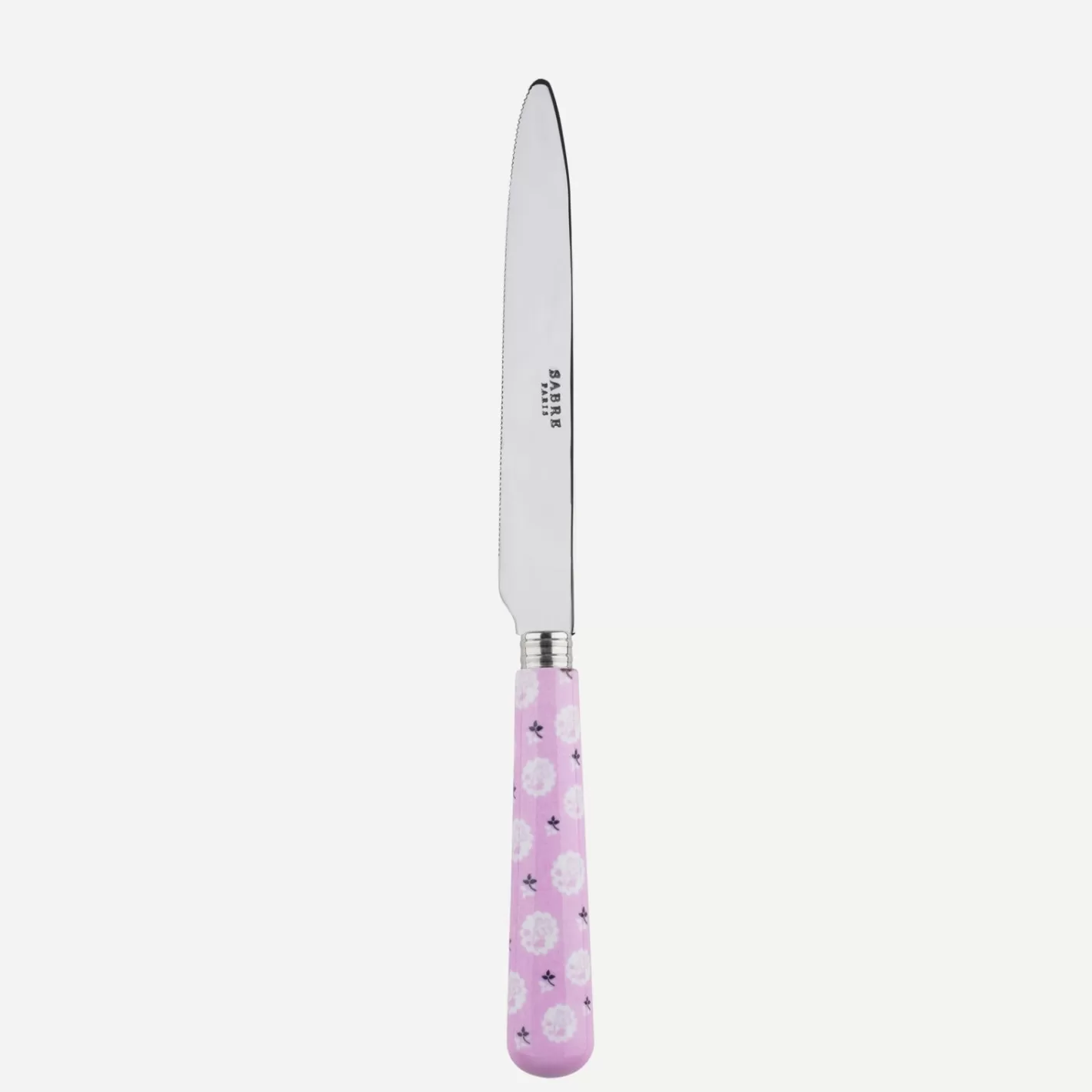 Sabre Paris Serrated Dinner Knife Blade>Provencal, Pink