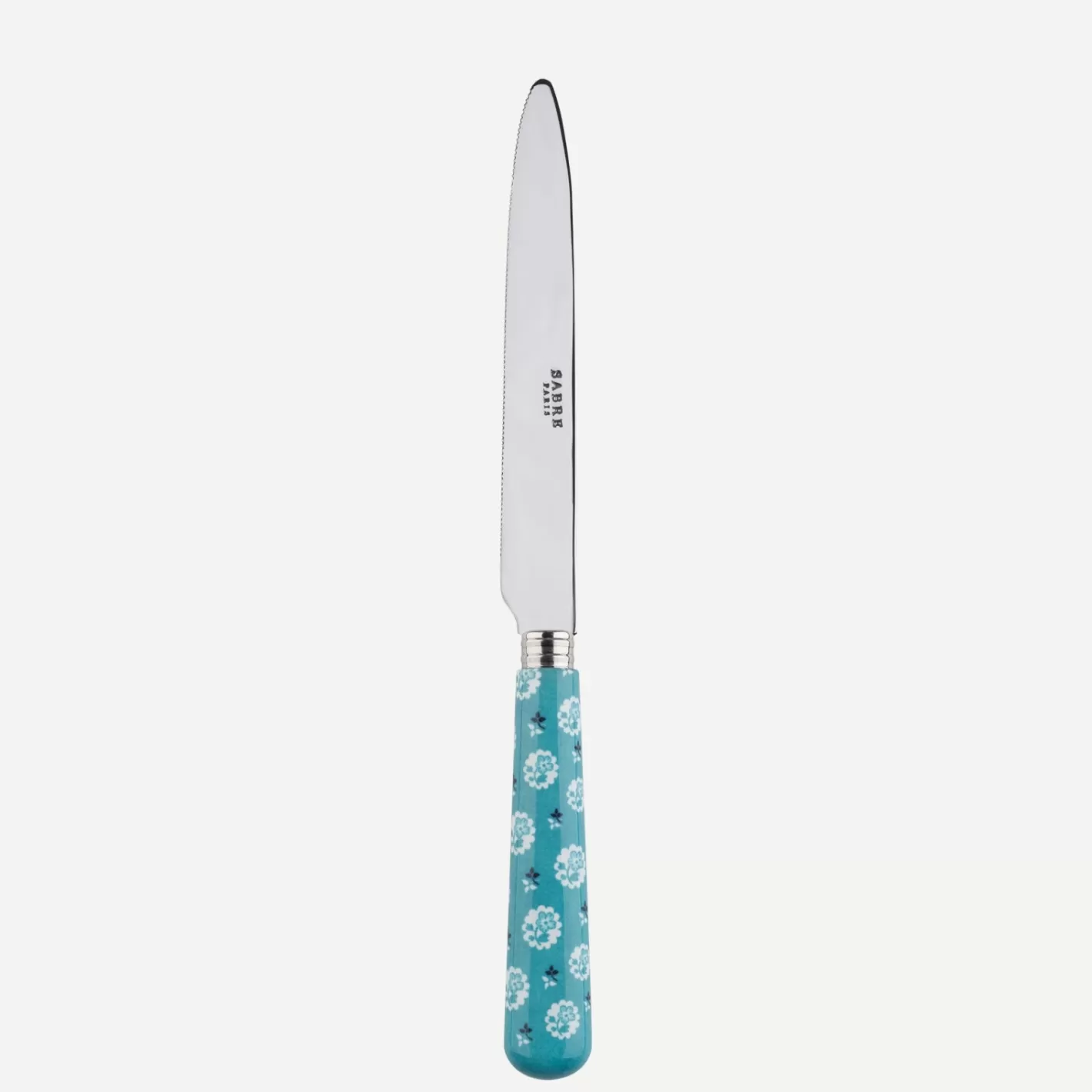 Sabre Paris Serrated Dinner Knife Blade>Provencal, Turquoise