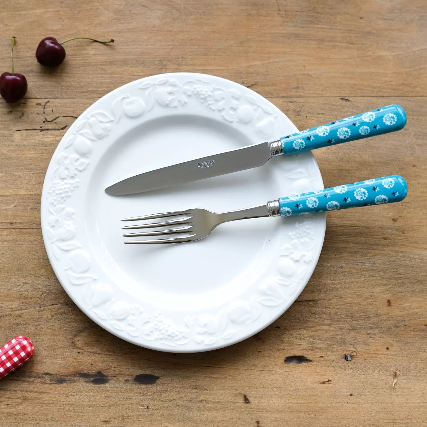 Sabre Paris Dinner Fork>Provencal, Turquoise