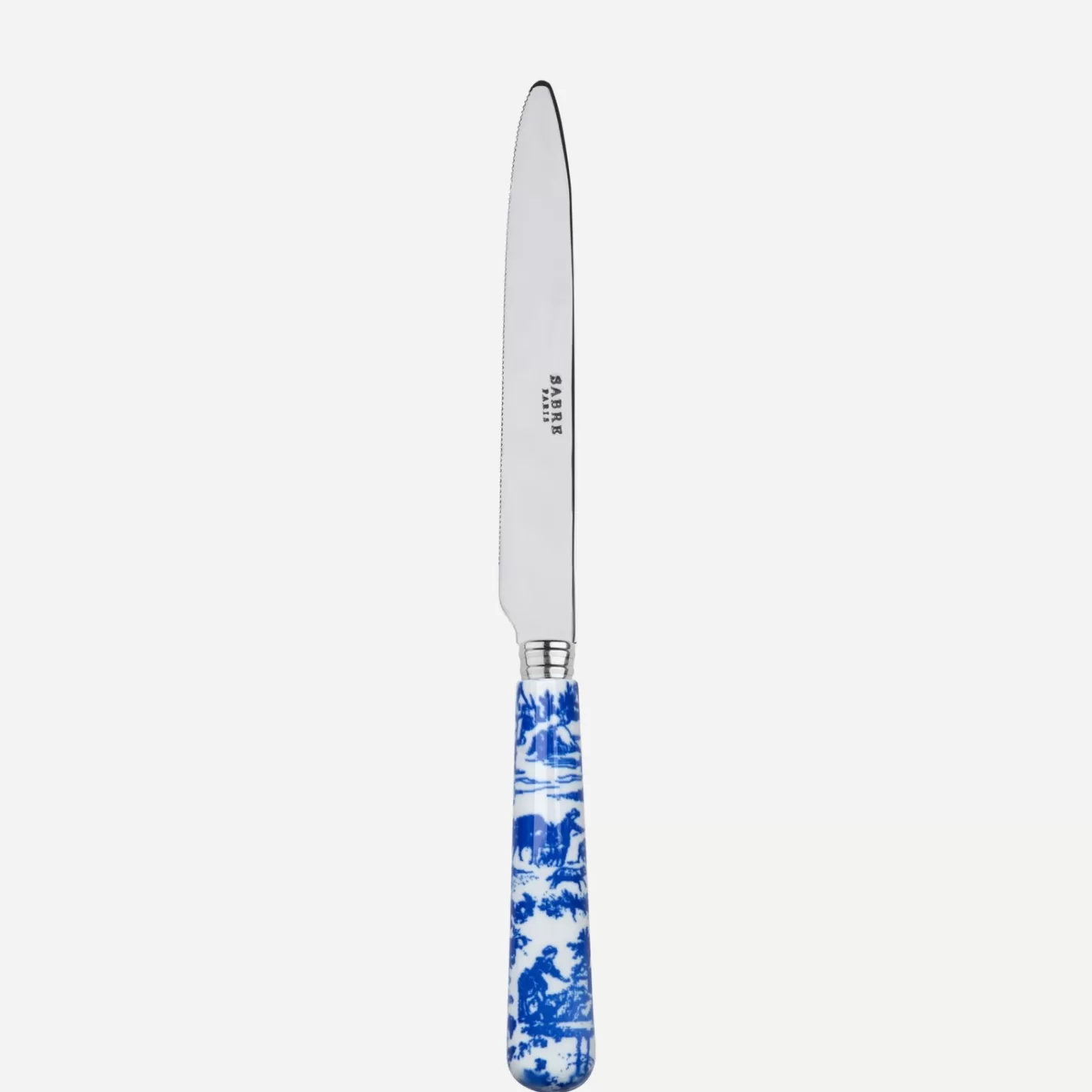 Sabre Paris Serrated Dinner Knife Blade>Toile, Blue