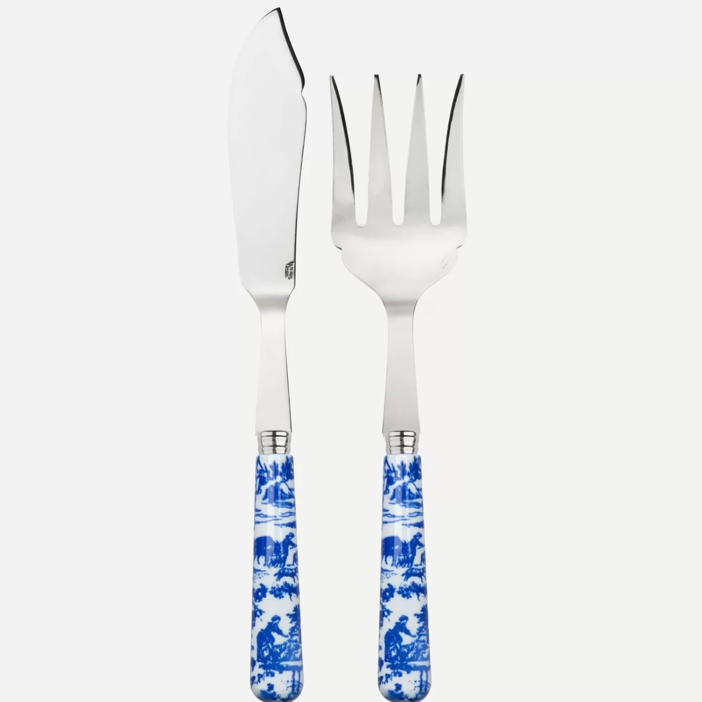 Sabre Paris Fish Serving Set>Toile, Blue