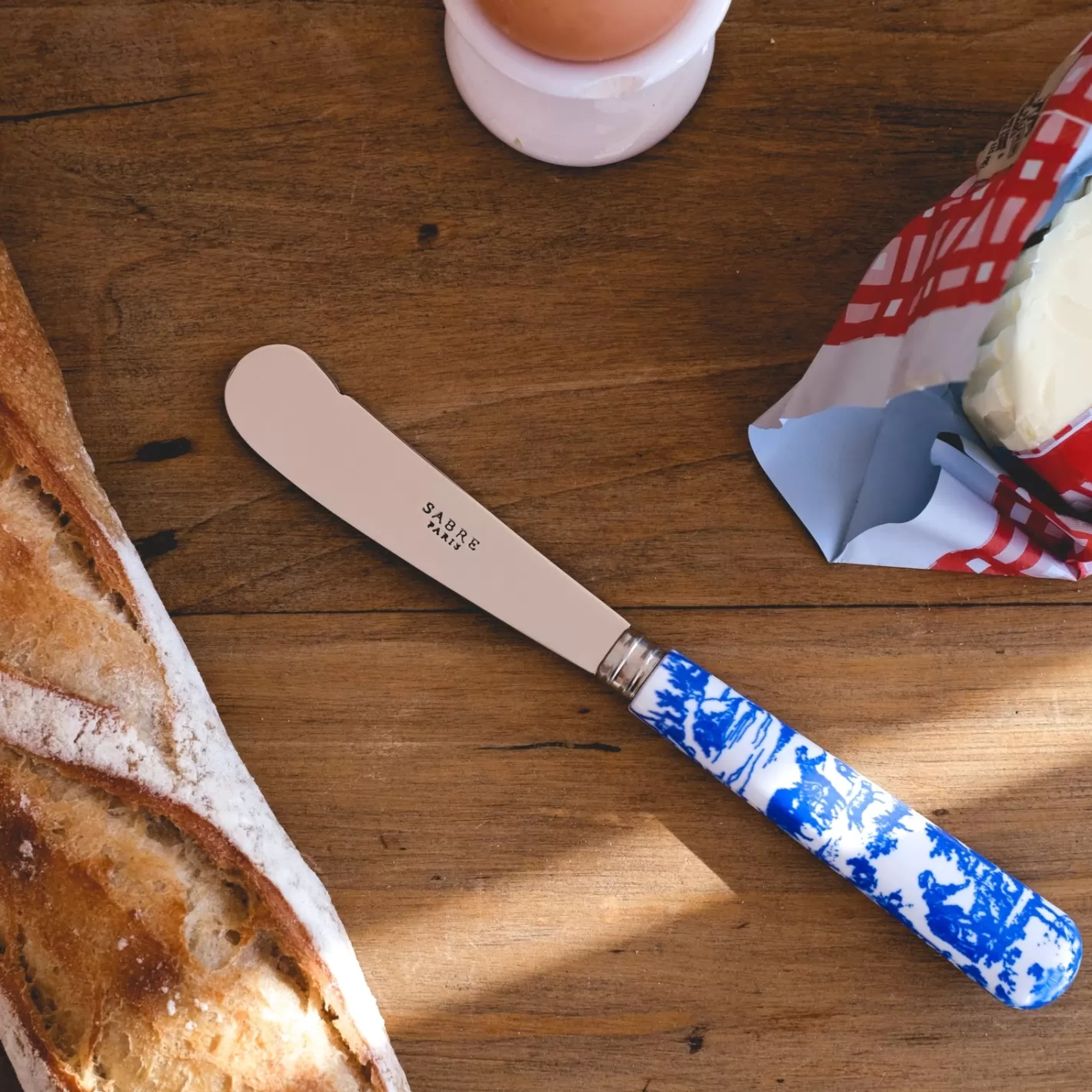 Sabre Paris Butter Knife>Toile, Blue