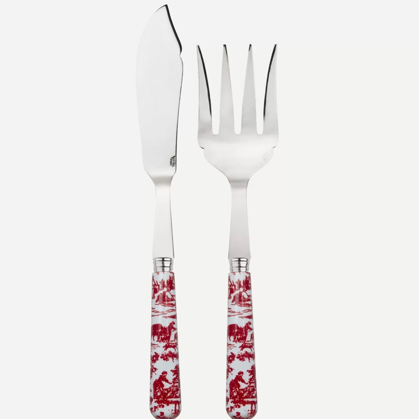 Sabre Paris Fish Serving Set>Toile, Red