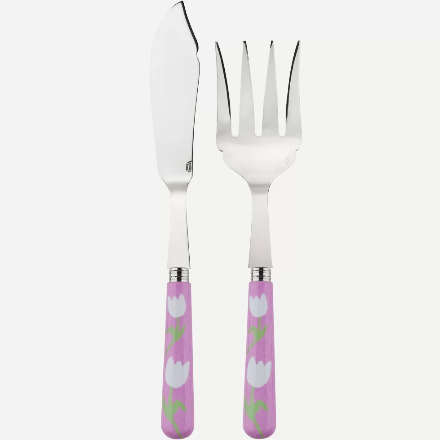 Sabre Paris Fish Serving Set>Tulipe, Pink