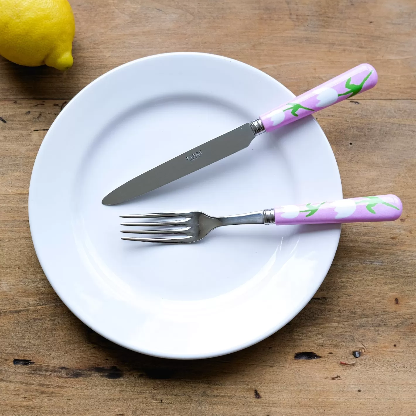 Sabre Paris Dinner Fork>Tulipe, Pink