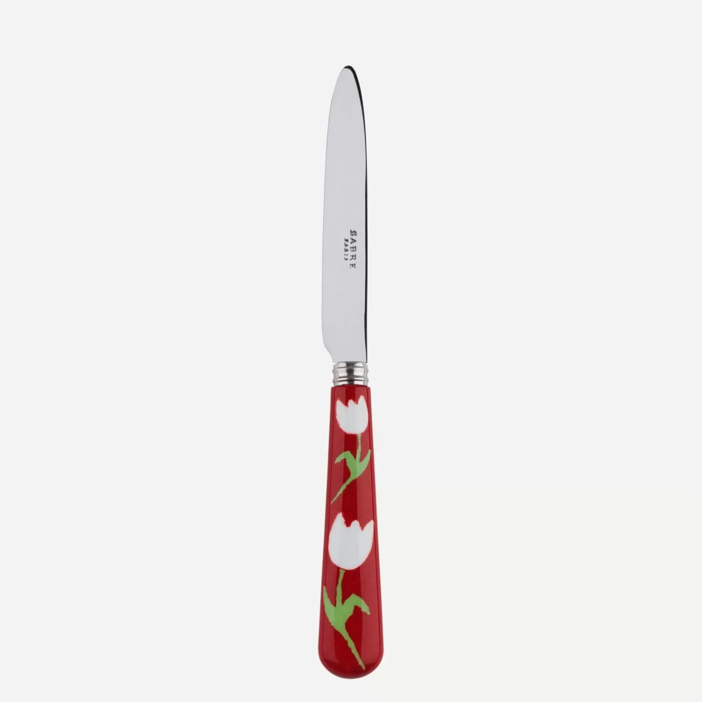 Sabre Paris Dessert Knife>Tulipe, Red