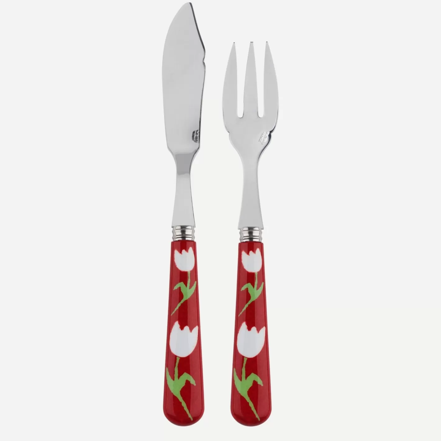 Sabre Paris Fish Knife | Fish Fork>Tulipe, Red