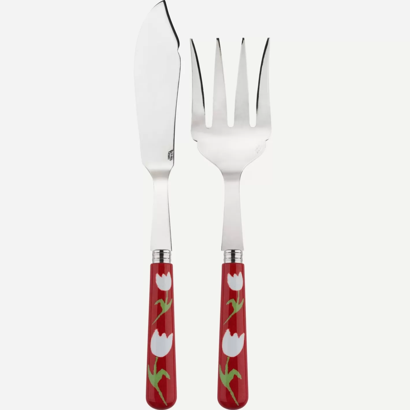 Sabre Paris Fish Serving Set>Tulipe, Red