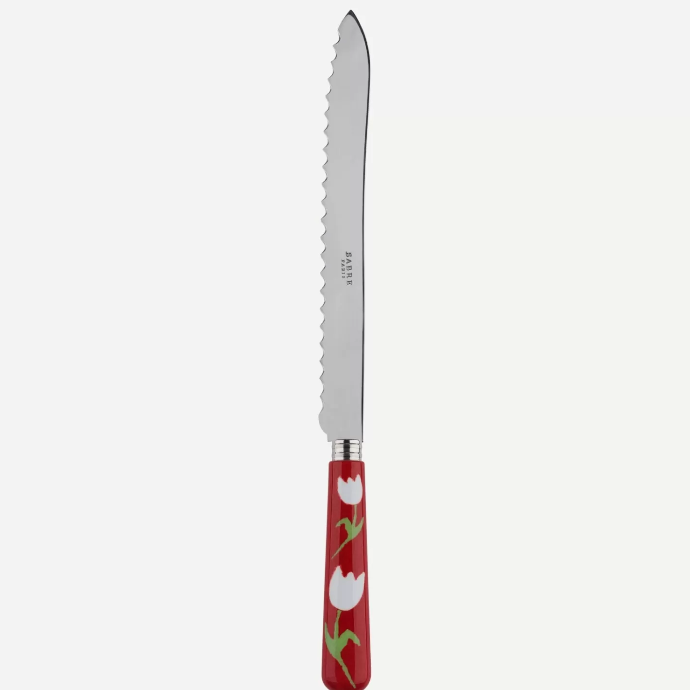 Sabre Paris Bread Knife>Tulipe, Red