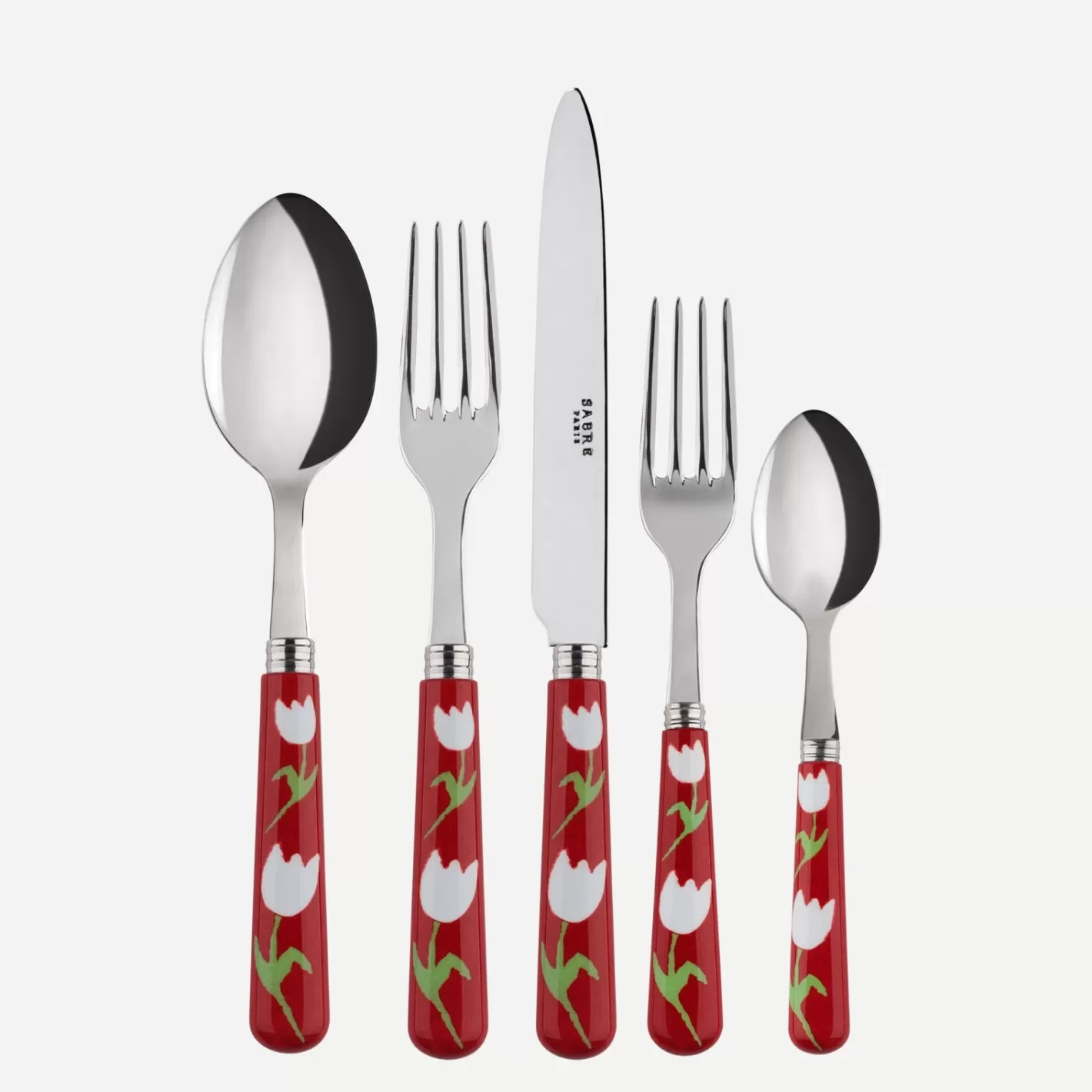 Sabre Paris Set Of 5 Pieces>Tulipe, Red