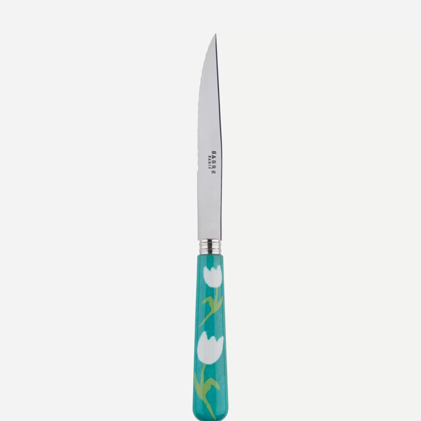 Sabre Paris Steak Knife>Tulipe, Turquoise