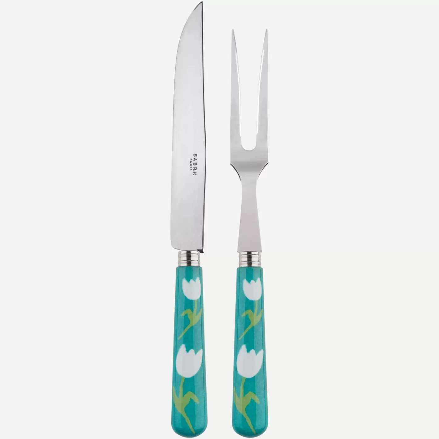 Sabre Paris Carving Set>Tulipe, Turquoise