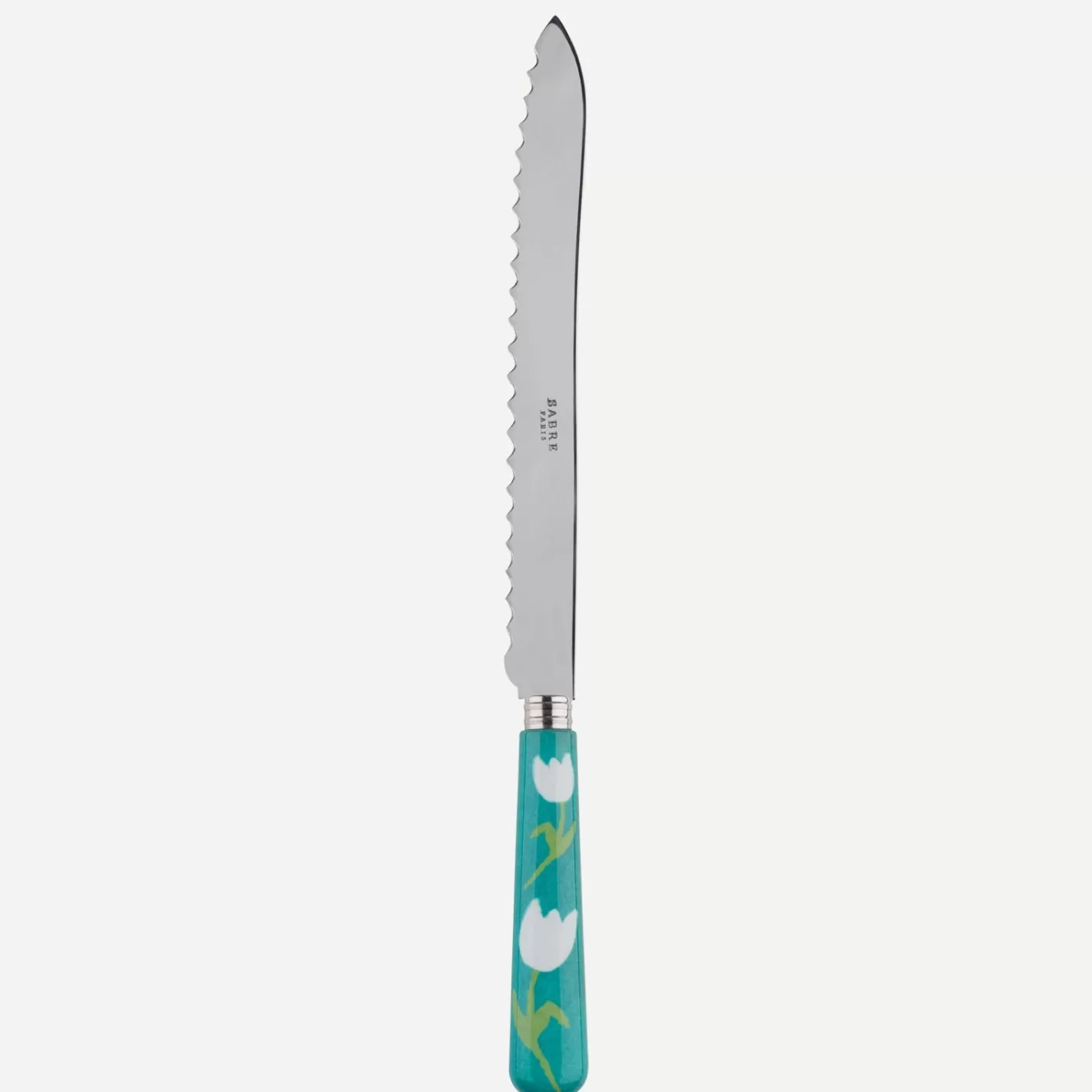 Sabre Paris Bread Knife>Tulipe, Turquoise