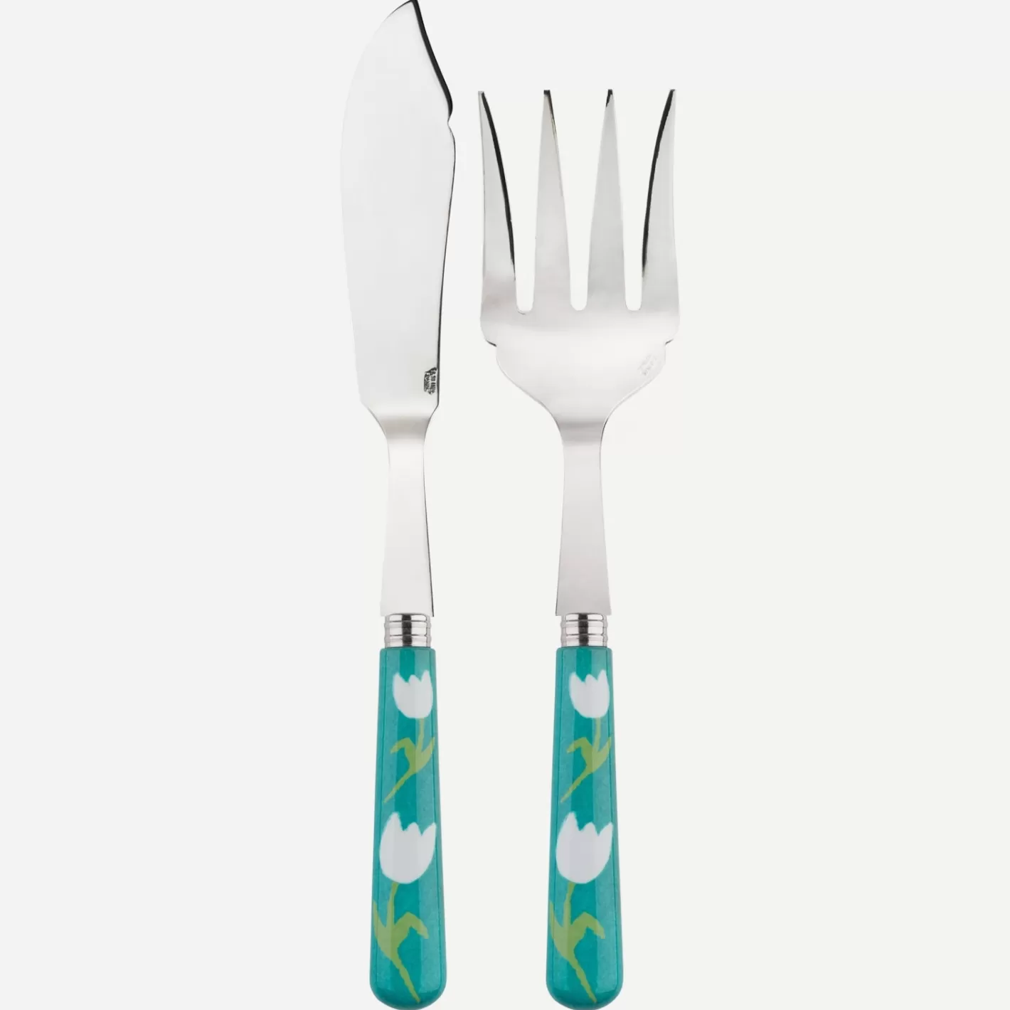 Sabre Paris Fish Serving Set>Tulipe, Turquoise