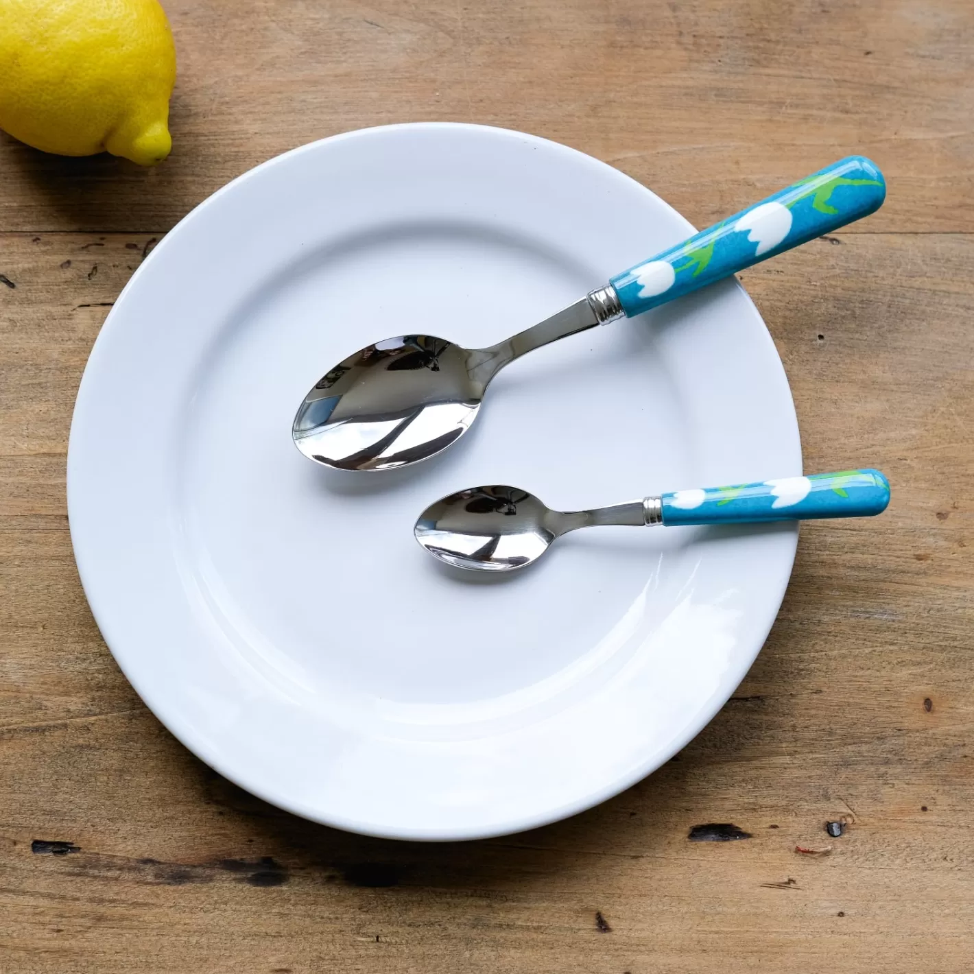 Sabre Paris Soup Spoon>Tulipe, Turquoise