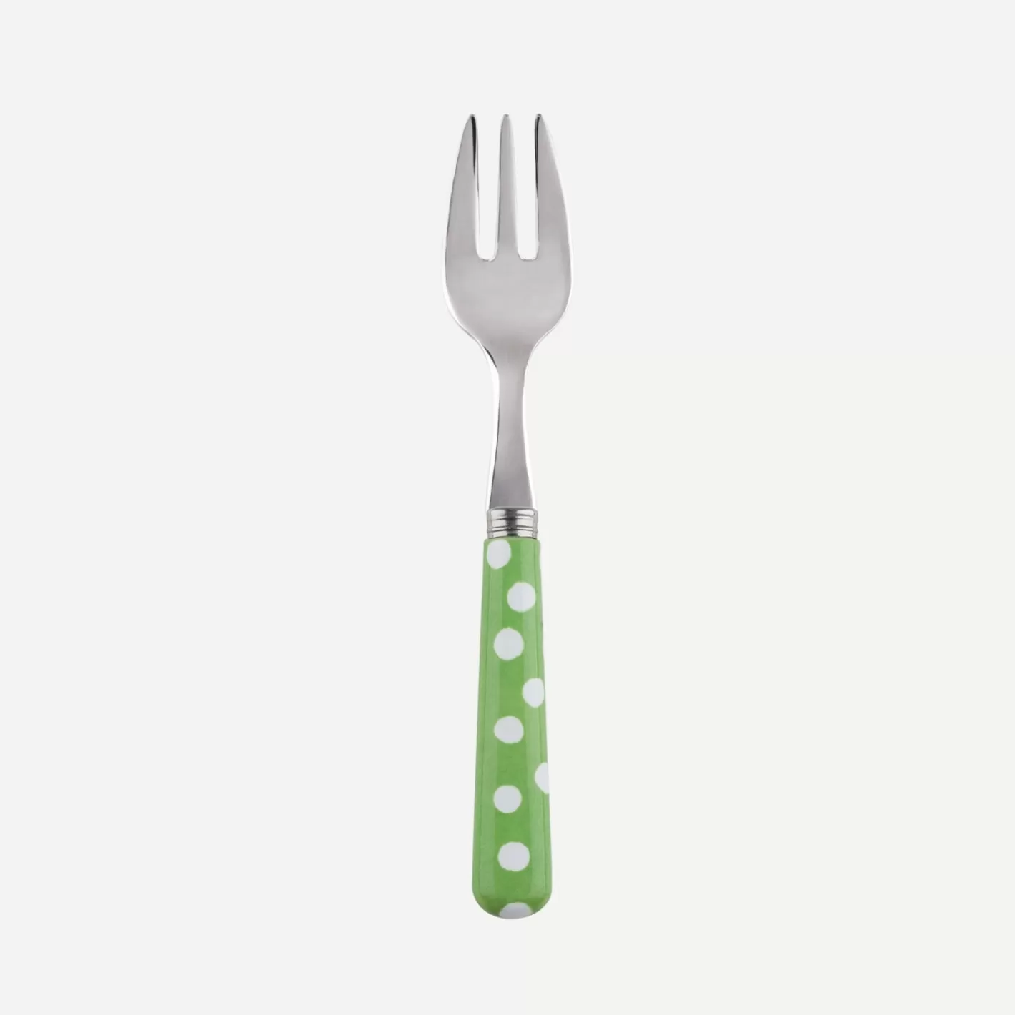 Sabre Paris Oyster Fork>White Dots, Garden green