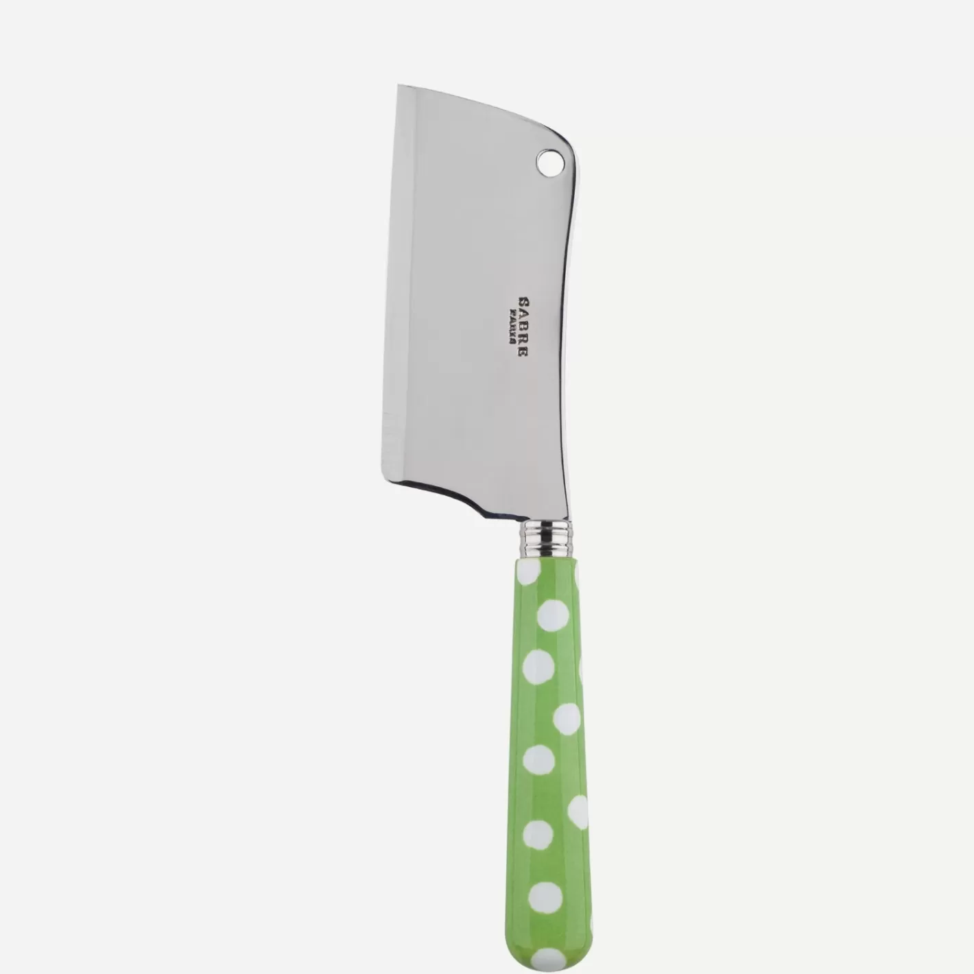 Sabre Paris Cheese Cleaver>White Dots, Garden green