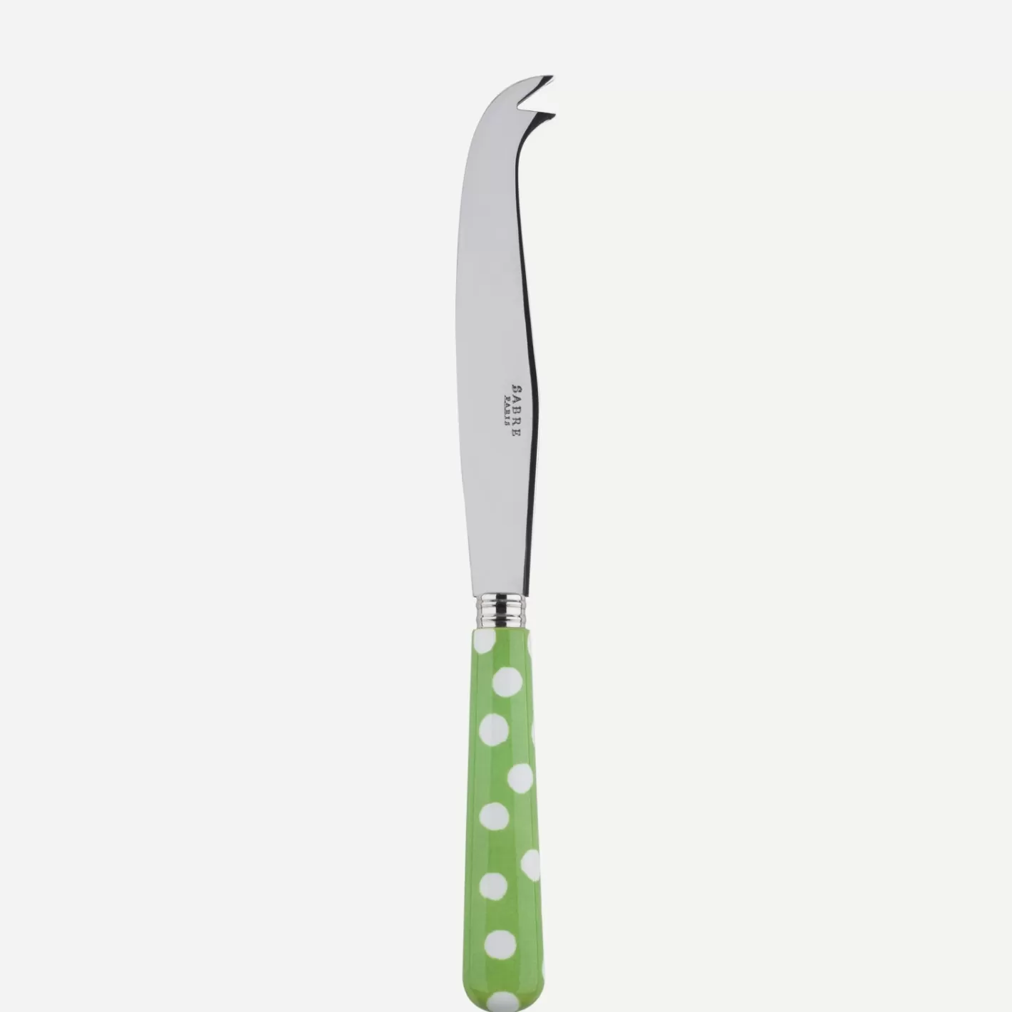 Sabre Paris Cheese Knife>White Dots, Garden green