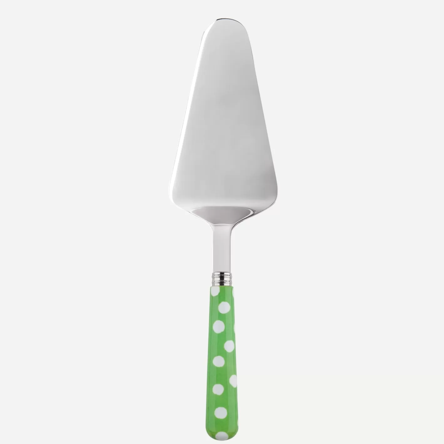 Sabre Paris Tart Server>White Dots, Garden green