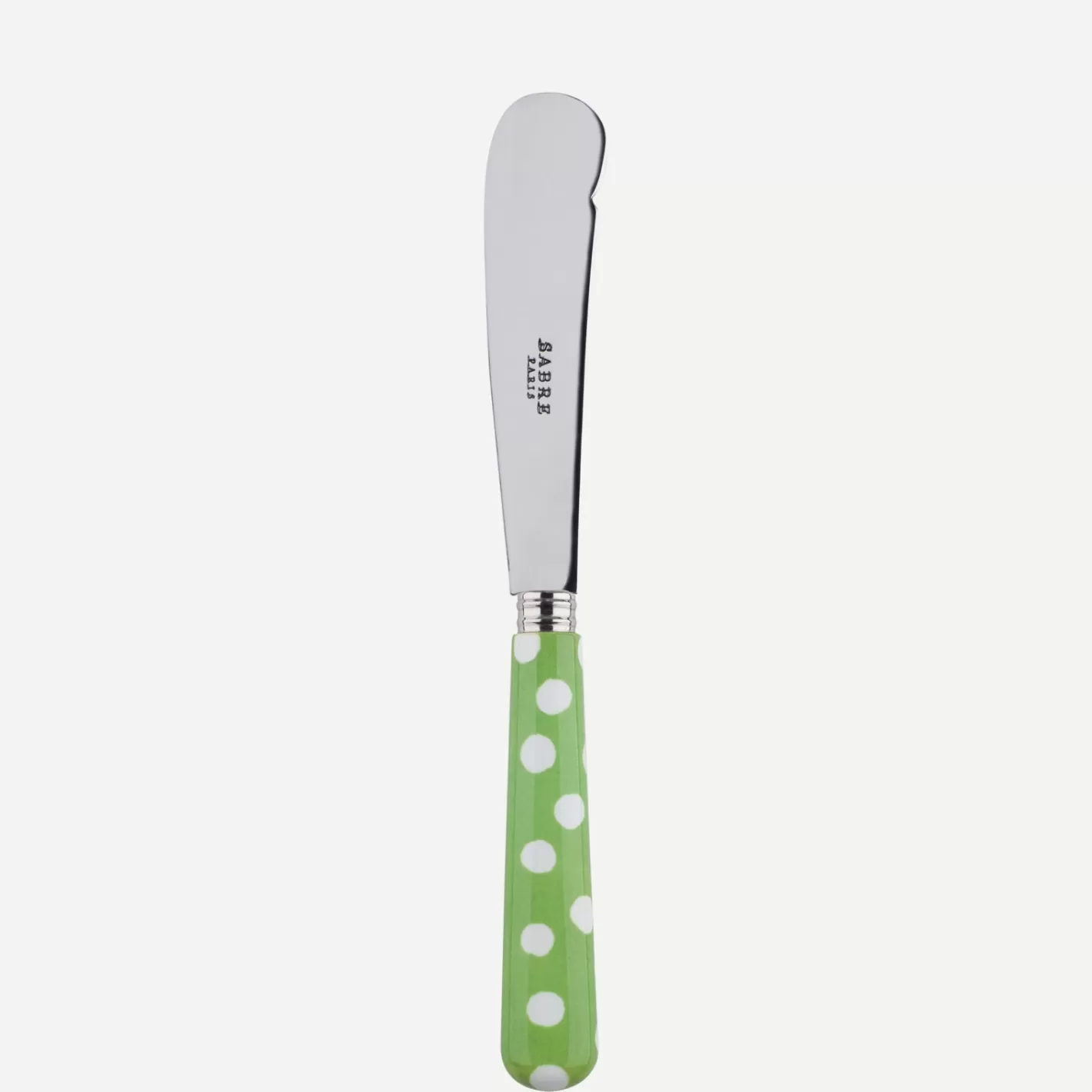 Sabre Paris Butter Knife>White Dots, Garden green