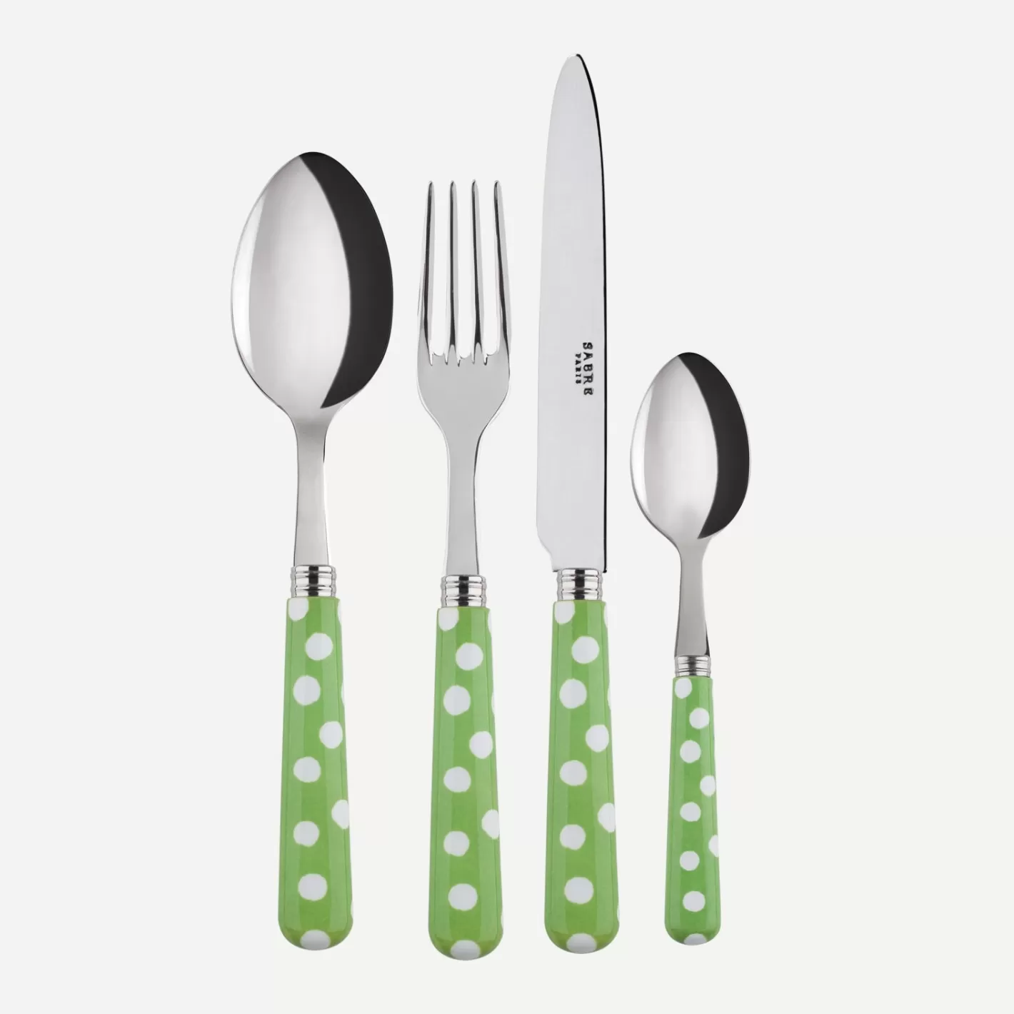 Sabre Paris Set Of 4 Pieces>White Dots, Garden green