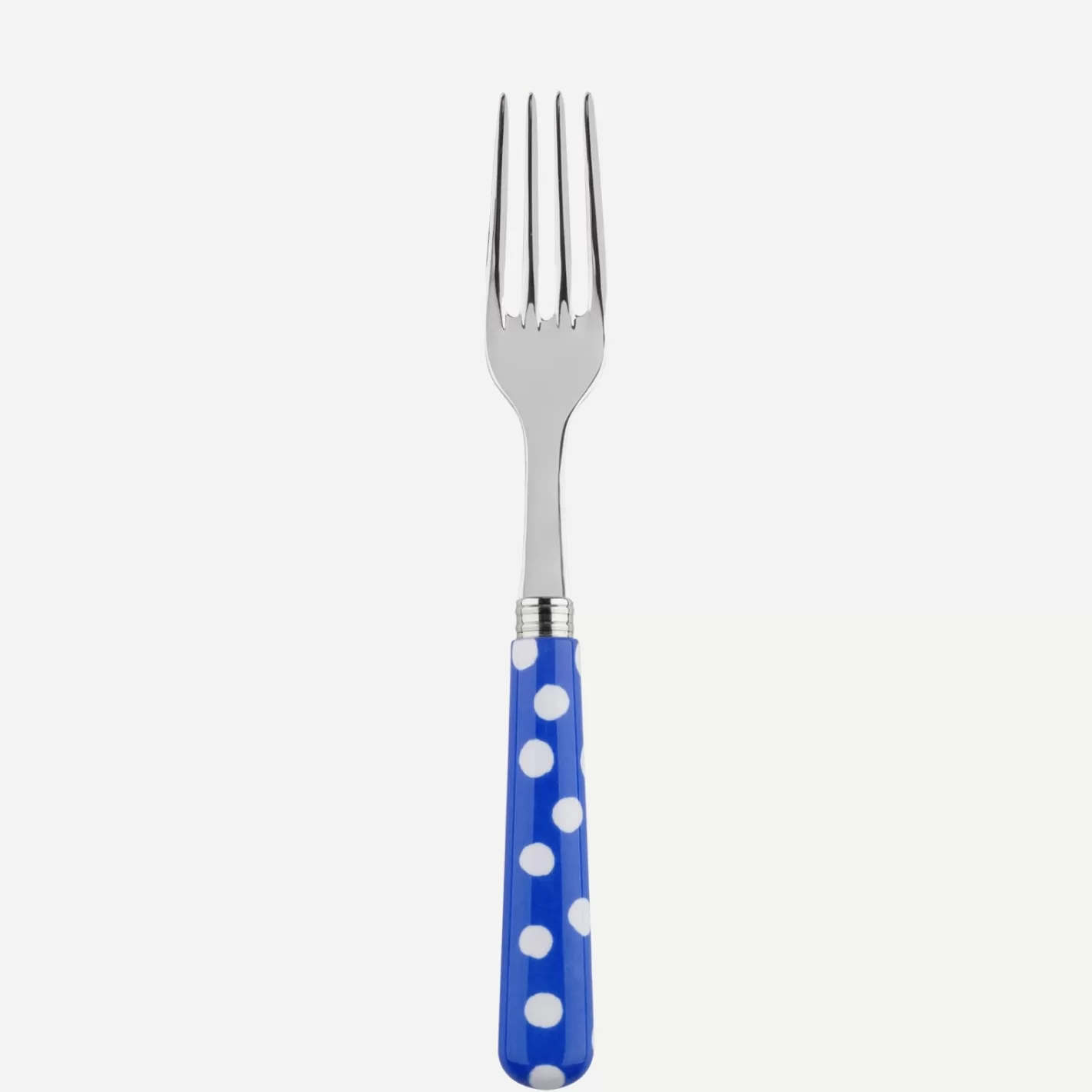 Sabre Paris Dinner Fork>White Dots, Lapis blue