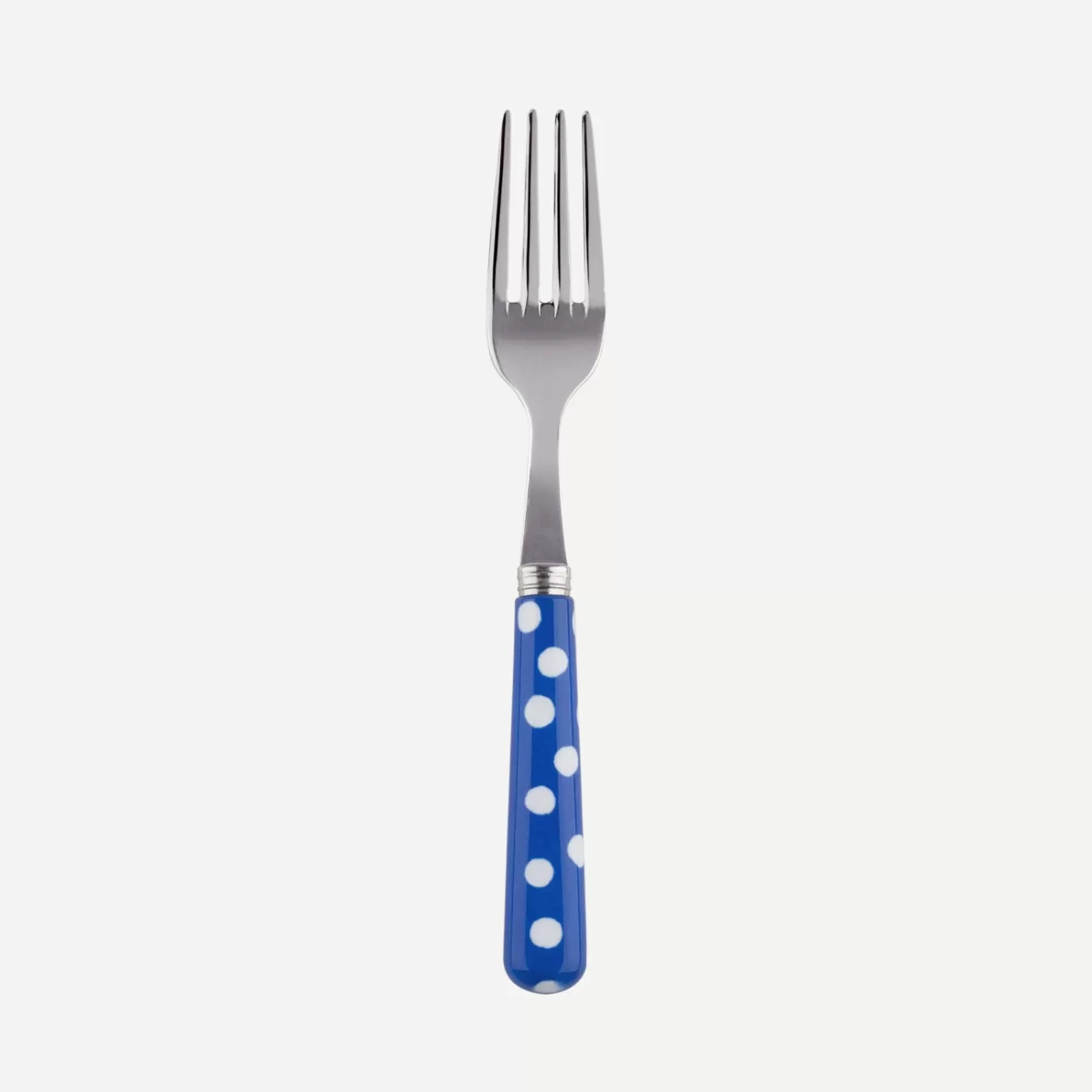 Sabre Paris Small Fork>White Dots, Lapis blue