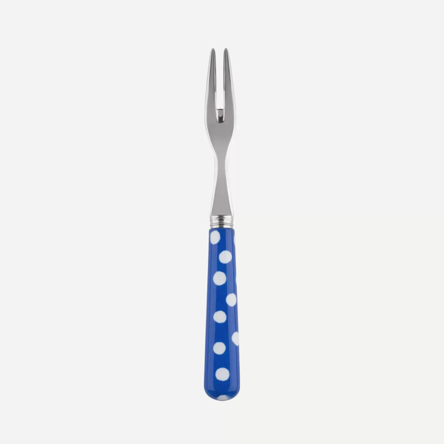 Sabre Paris Cocktail Fork>White Dots, Lapis blue