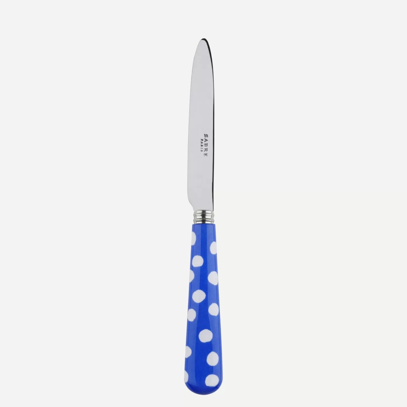 Sabre Paris Dessert Knife>White Dots, Lapis blue