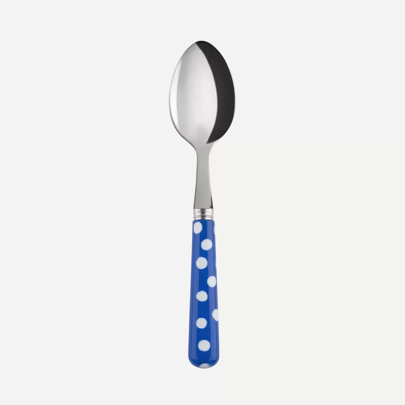 Sabre Paris Teaspoon>White Dots, Lapis blue