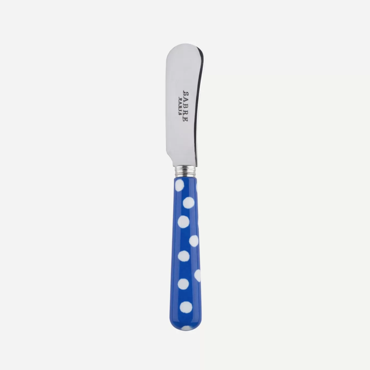 Sabre Paris Butter Spreader>White Dots, Lapis blue