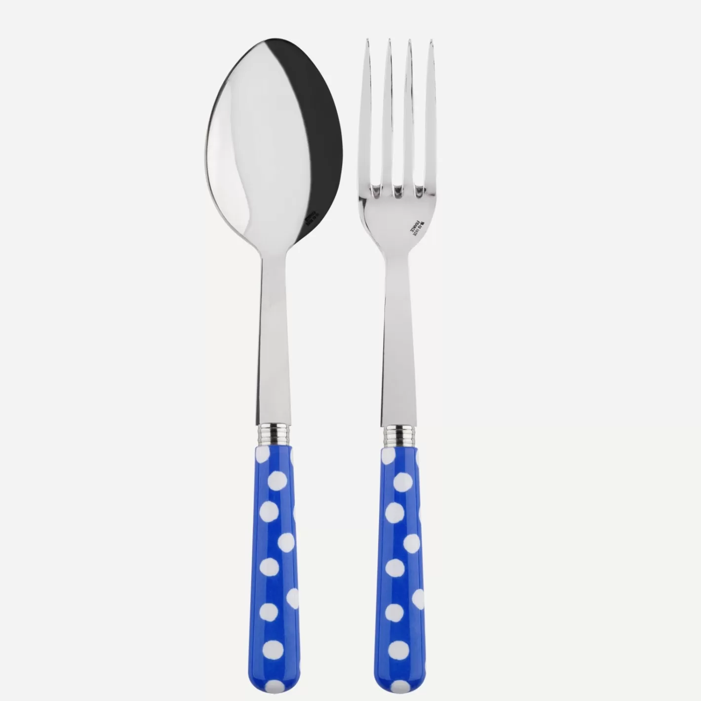 Sabre Paris Serving Set>White Dots, Lapis blue