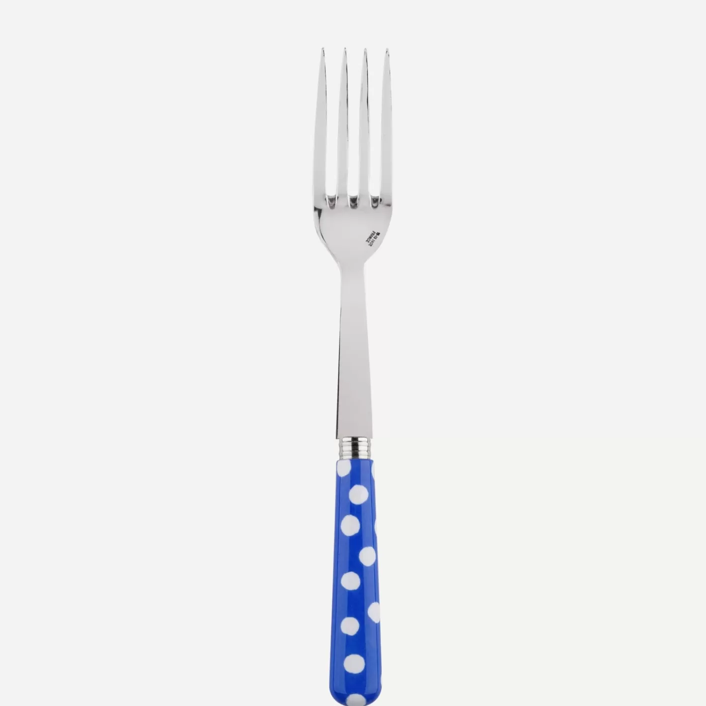 Sabre Paris Serving Fork>White Dots, Lapis blue