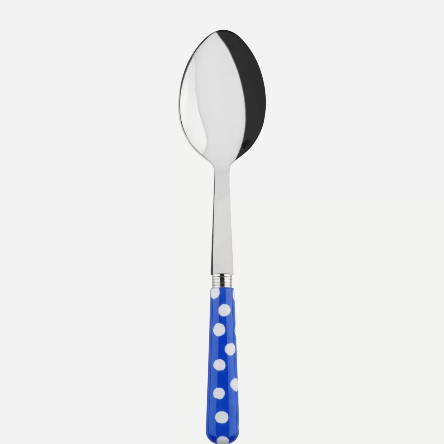 Sabre Paris Serving Spoon>White Dots, Lapis blue