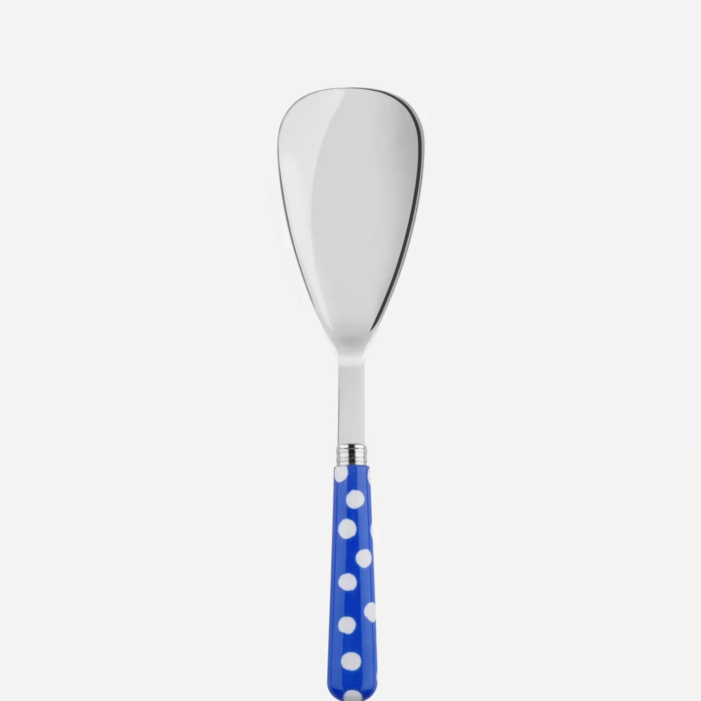 Sabre Paris Rice Spoon>White Dots, Lapis blue