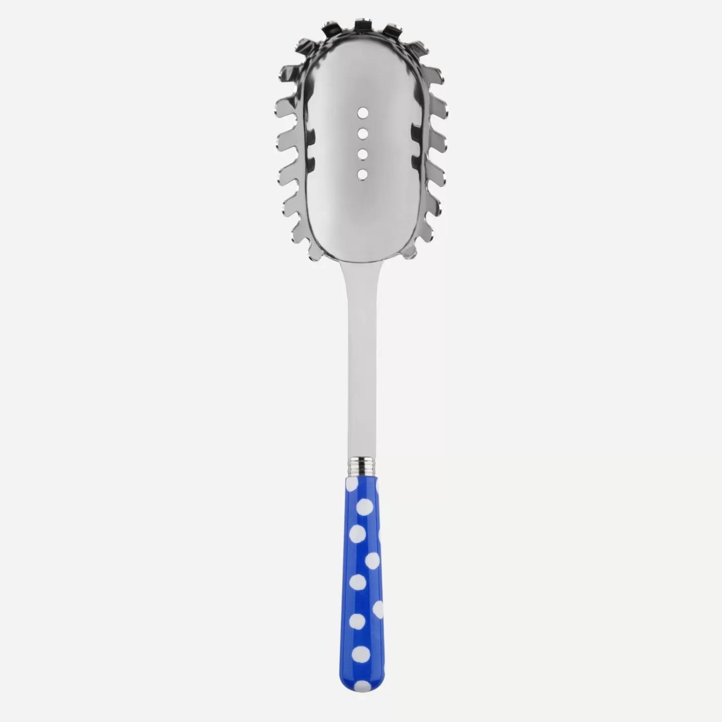 Sabre Paris Spaghetti Spoon>White Dots, Lapis blue