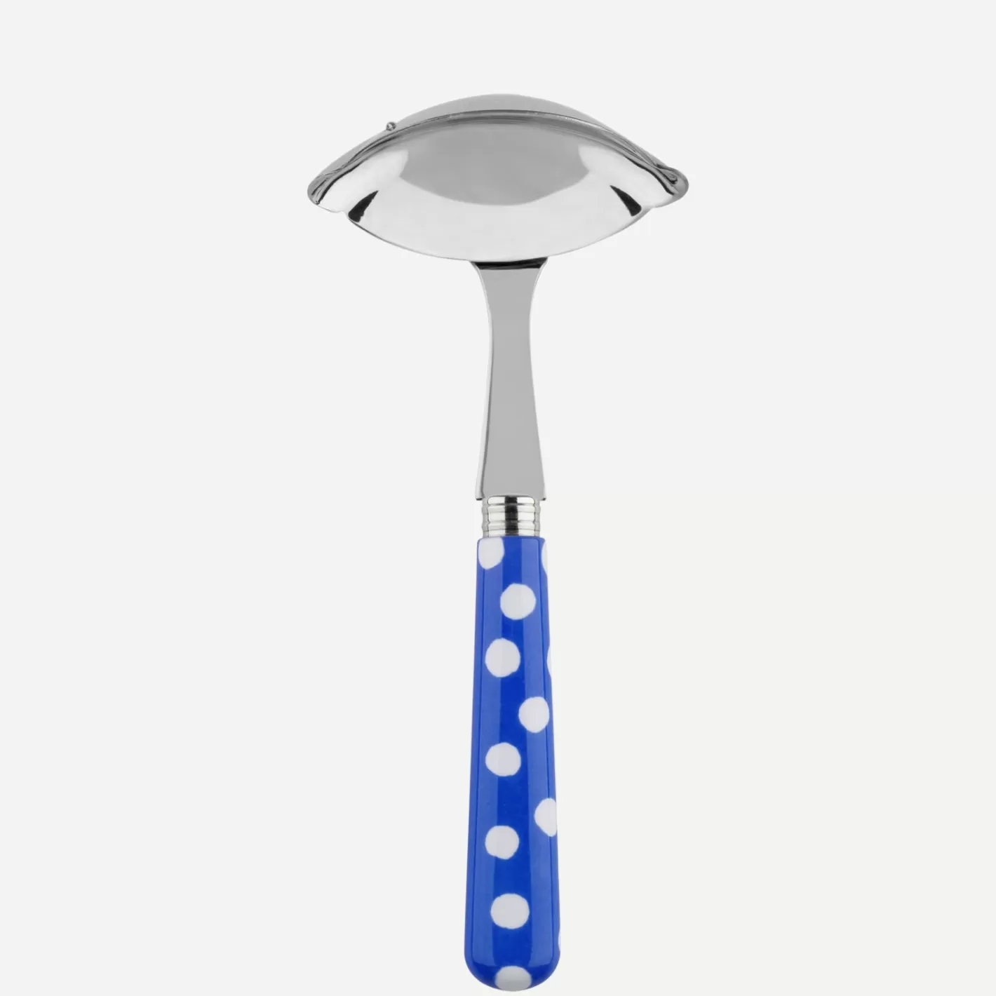 Sabre Paris Gravy Ladle>White Dots, Lapis blue