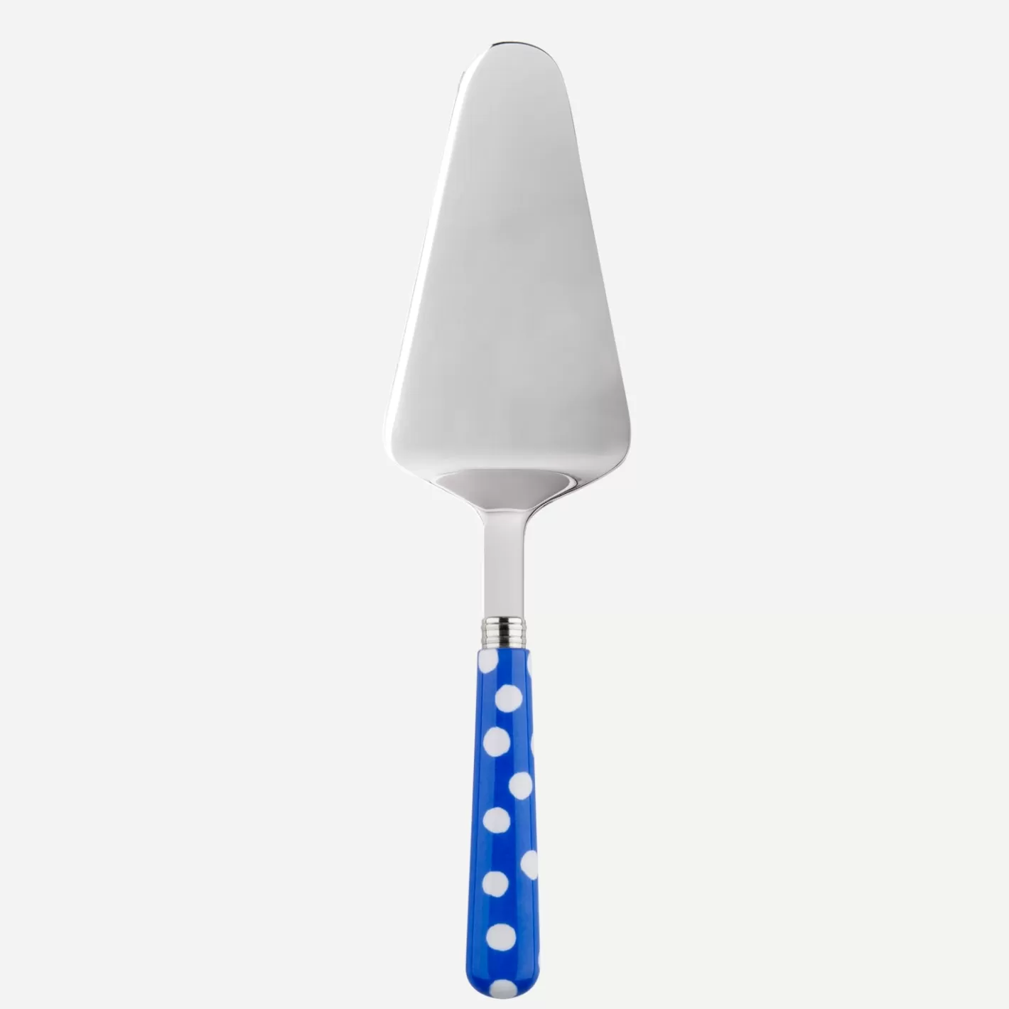 Sabre Paris Tart Server>White Dots, Lapis blue