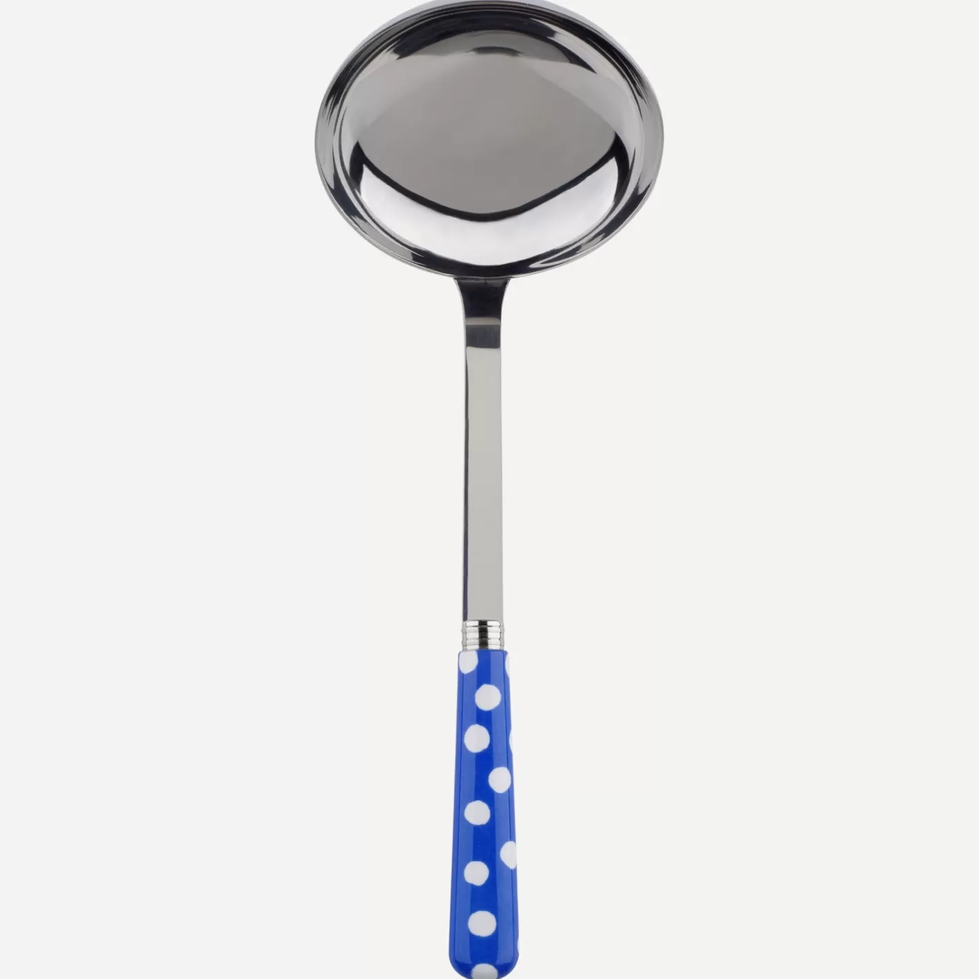 Sabre Paris Ladle>White Dots, Lapis blue