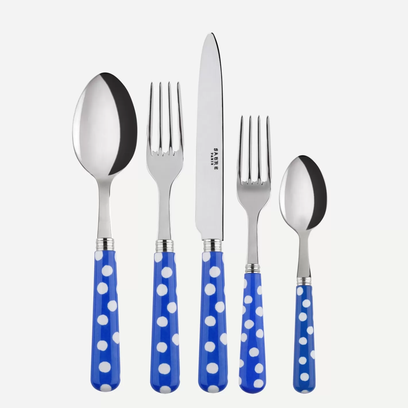 Sabre Paris Set Of 5 Pieces>White Dots, Lapis blue